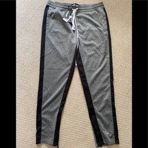 Rebel Minds Tricot Grey/Black Slim Fit Trackpants
